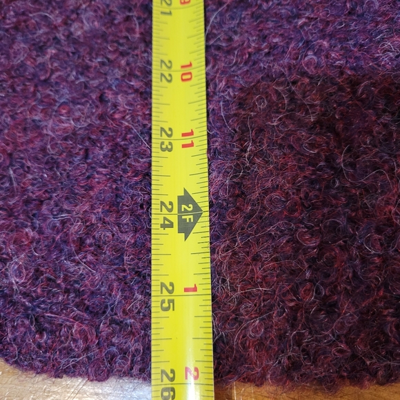 Tabask handmade in Peru small purple alpaca & wool blend cardigan - Picture 11 of 11